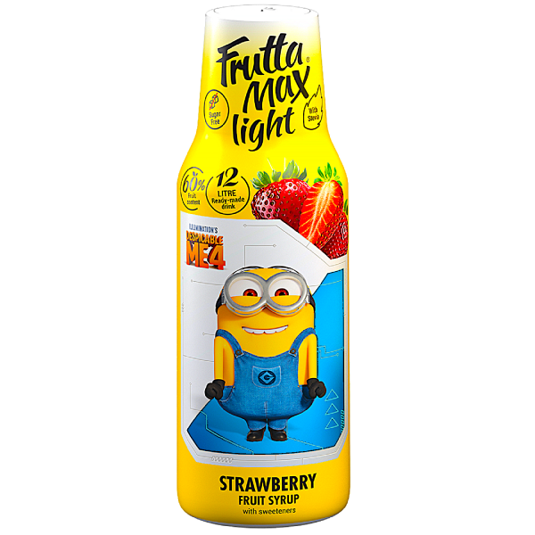 Syrop FruttaMax MINIONKI TRUSKAWKA LIGHT 500ml na 12 litrów